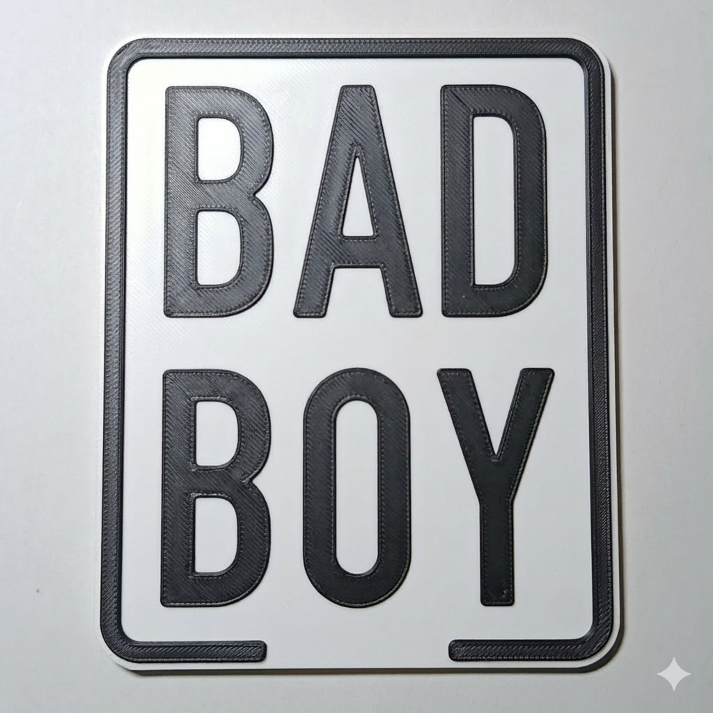 Moped Kennzeichen BAD BOY 