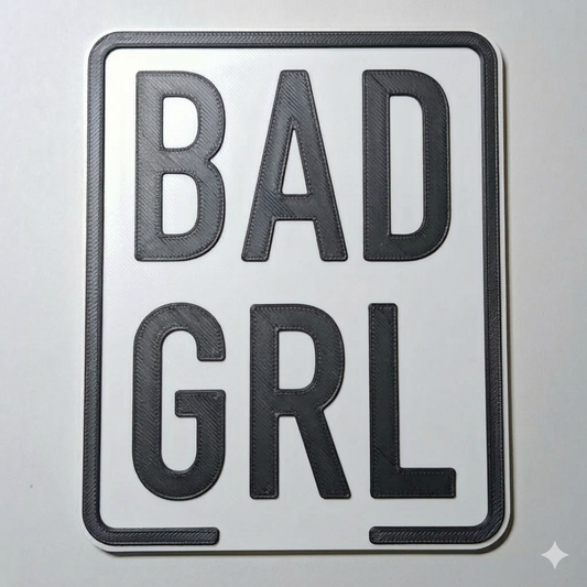 BAD GIRL Kennzeichen 