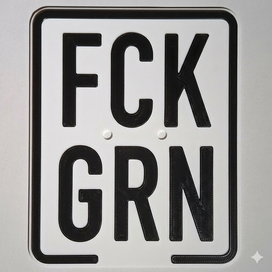 FCK GRN Kennzeichen show kennzeichen 